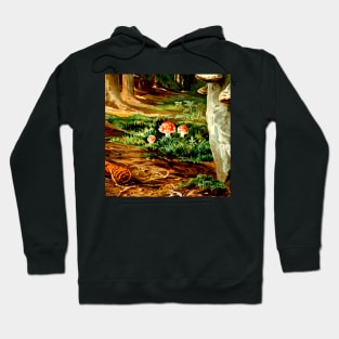 Three Magic Mushrooms in the Enchanted Forest Hoodie